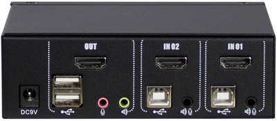 Switch KVM INTER-TECH AS-21HA, 2-porte, HDMI