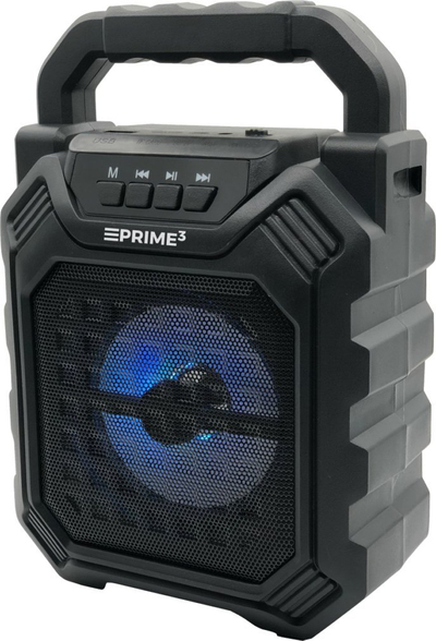 Kolonë Bluetooth Prime3 Blow APS09, USB, microSD, radio FM me LED, e zezë
