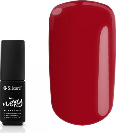 Llak manikyri Silcare Flexy Hybrid Gel, 4.5g, gjysmë-permanent, e kuqe