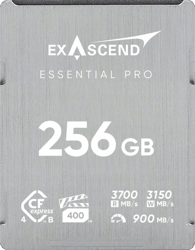Мемориска картичка Exascend Essential Pro 256GB, CFexpress 4.0 Type B, 3700MB/s, 3150MB/s