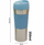 Termus udhëtimi Excellent Houseware Thermal Tourist Mug, 350 ml, blu