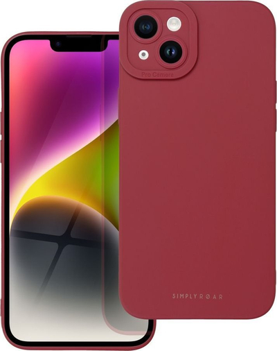 Kuti telefoni Roar Luna për iPhone 14 Plus, TPU, shum e hollë, e kuqe