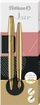Set stilolaps dhe penë Pelikan Jazz Noble Elegance, majë M, ngjyrë blu dhe ari