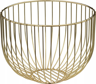 Shportë frutash Secret de Gourmet, metal, Ø22cm, ngjyrë ari
