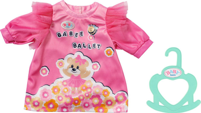 Fustan për kukulla Baby Born Dress 36cm, me varëse, rozë