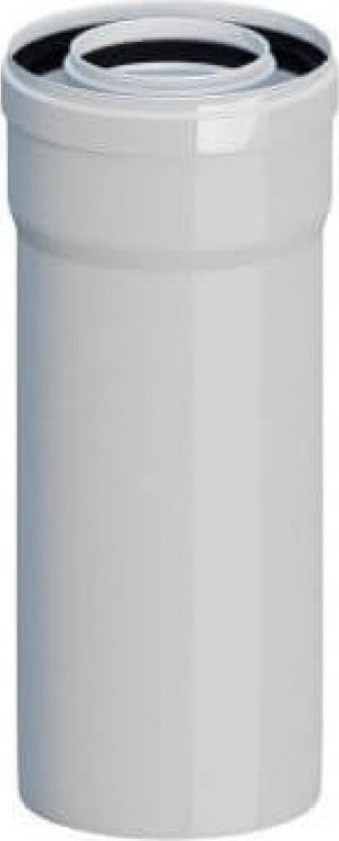 Tub drejt oxhaku Ricom PP, L1000, DN80/125, me garniturë