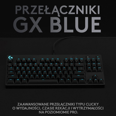 Set gaming Logitech G Pro GX Blue dhe G733 Lightspeed, tastierë mekanike, kufje wireless, i zi