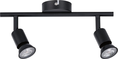 Llambë tavani Paulmann Spotlight Carolina max, 2x10W GU10, 230V, e zezë mat
