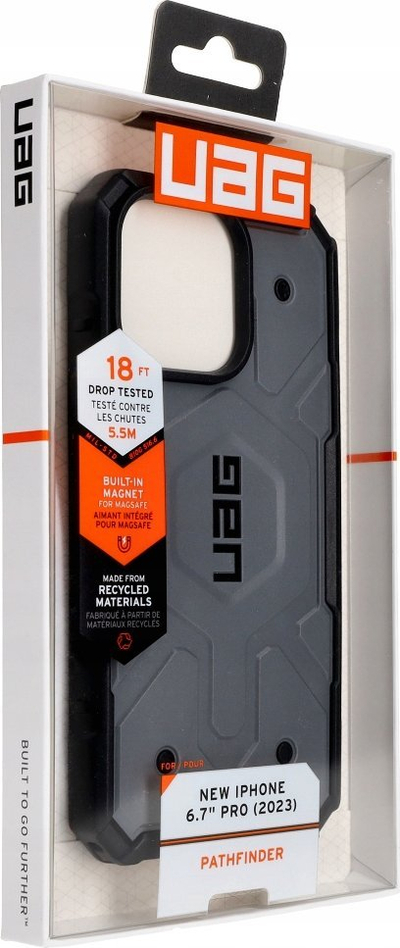 Kapak mbrojtës Urban Armor Gear Metropolis LT MagSafe për iPhone 15 Pro Max, Kevlar, i zi