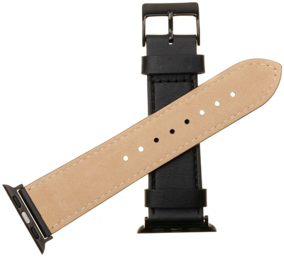 Rrip lëkure FIXED për Apple Watch 42/44 / 45mm, i zi