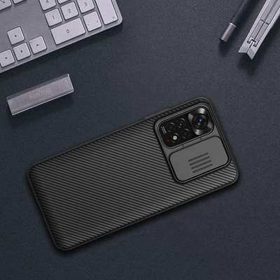 Mbrojtëse Nillkin CamShield për Xiaomi Redmi Note 11, e zezë