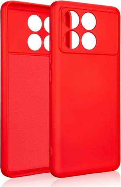 Mbrojtëse telefoni Beline Silicone Case Poco X6 Pro, silikon, antirrëshqitëse, e kuqe
