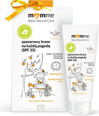 Крем за деца MomMe Stroller Cream, SPF 25, 50ml, бел