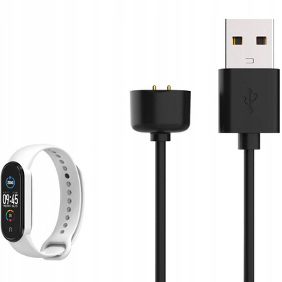 Kabllo karikimi FIXED USB A për Xiaomi Mi Band 5 6 7, 1m, 2.5W, e zezë