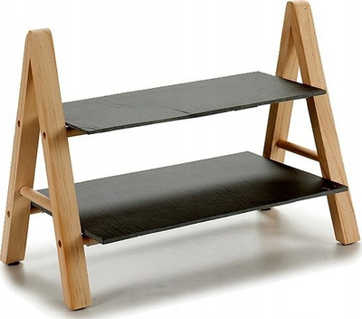Set për servirje Bigbuy Home Slate, 20 x 27.5 x 38 cm, gri e errët