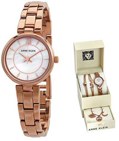 Set orë dore, qafore & byzylyk Anne Klein AK/3598RGST