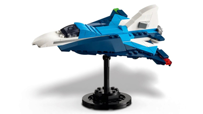 Lodër ndërtuese LEGO Creator 3in1 31160 Racing Plane, aeroplan garues, shumëngjyrëshe