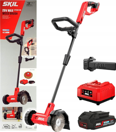 Furçë elektrike për barëra SKIL 0660 AA, 20V, 1500 RPM, e kuqe
