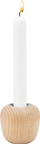 Mbajtëse qirinjsh Stelton Ora, 6.5 cm, dru ahu, ngjyrë natyrale