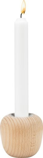 Mbajtëse qirinjsh Stelton Ora, 6.5 cm, dru ahu, ngjyrë natyrale