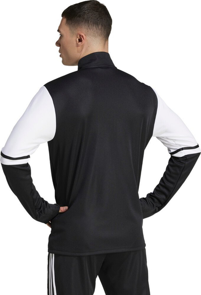Bluzë trajnimi për meshkuj Adidas Squadra 25 Training JE2774, teknologji Aeroready, 100% poliester, e zezë