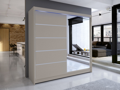 Dollap TALIN III + LED, Bezhë