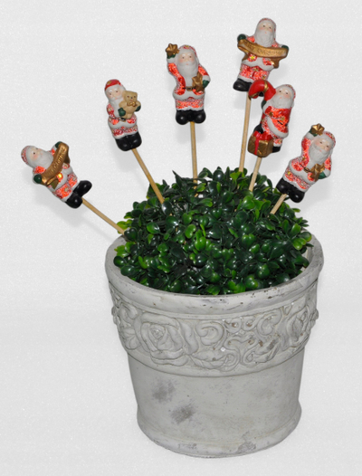 Dekor Krishtlindjesh MFP Santa 8886141, prej druri, 7×29 cm, shumëngjyrësh