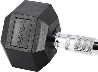 Hantellë hekzagonale HMS Hex Pro, 10 kg, e zezë