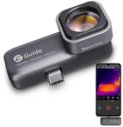 Термална камера Guide Sensmart MobIR 2S USB C, 256x192px, зум 5X, ноќно гледање до 100m