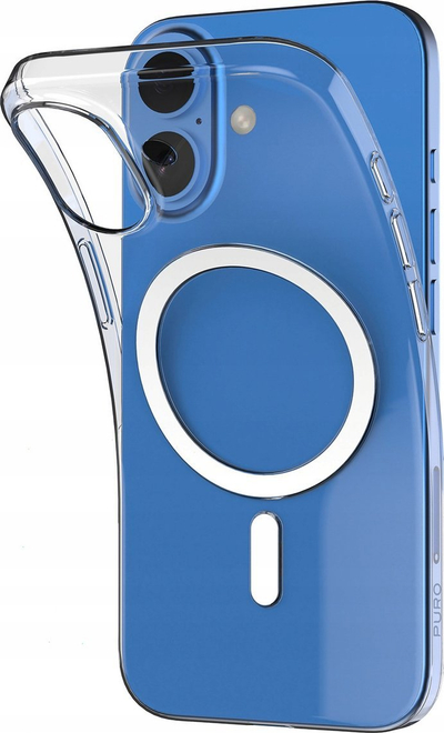 Mbulesë telefoni Puro 03 Nude Mag, për 6.1", transparente, bezhë