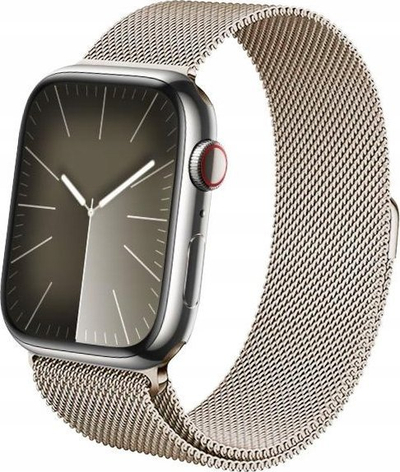 Рамка за часовник Crong Milano Steel за Apple Watch, нерѓосувачки челик, 42/44/45/49 mm, шампањ боја