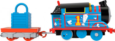 Set lodër treni Fisher Price Thomas &amp; Friends Launch &amp; Loop Maintenance Yard, me motor, pistë 398cm, shumëngjyrësh