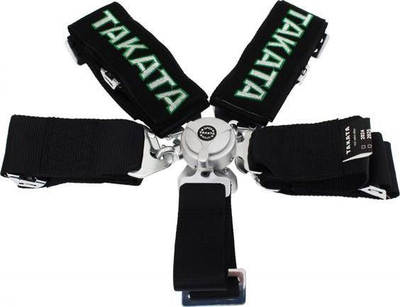 Rrip sigurie sportiv MTuning F Sport, 5 pikësh, 3", i zi