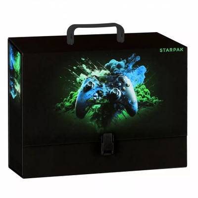Dosje me dorezë Starpak Gamer, XL, format A4, e zezë
