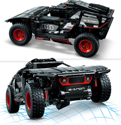 Set LEGO Technic Audi RS Q e-tron 42160, makinë gare me telekomandë, shumëngjyrësh