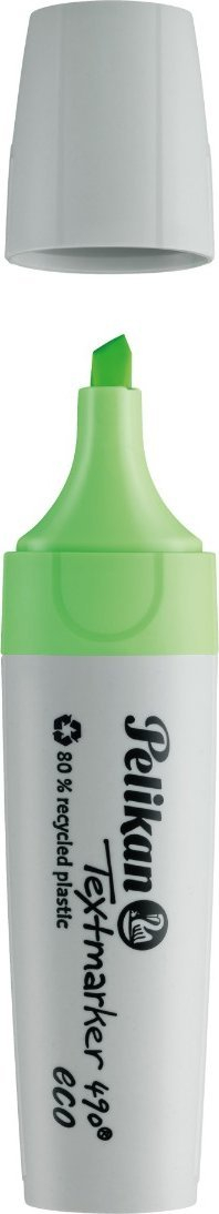 Marker Pelikan Textmarker 490 Eco, neon jeshil, 1 copë