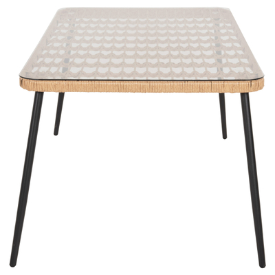 Tavolinë ngrënieje drejtkëndore Allegra 159,5×89,5×72 Hcm (HM5538.11), zezë