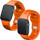 Rryp ore 3mk Silicone Watch Strap për Apple Watch, 38/40/41 mm, portokalli