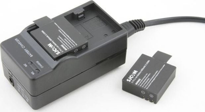Set bateri dhe karikues SJCAM MASSA, 2x 900mAh, për SJ4000 SJ5000, i zi
