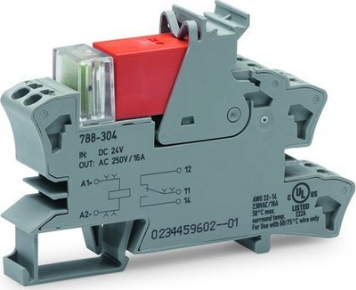 Bazë rele Wago 788-303, 12V DC, 1 pol, gri