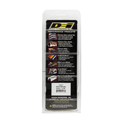 Fletë mbrojtëse termike Design Engineering Gold Heat Sheet, 1" x 36", polyimide i metalizuar, ngjyrë flori