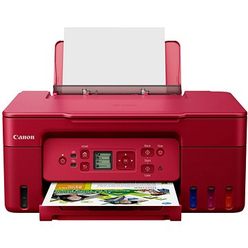 Printer multifunksional Canon PIXMA G3470, 3 në 1, Wireless, i kuq