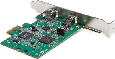 Kartë zgjerimi StarTech 2-portë PCI Express FireWire 1394a, 400 Mbps, low profile, ngjyrë argjendi