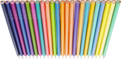 Lapsa me ngjyra Starpak Pencils TRI Pastel, set 24 copë, shumëngjyrëshe