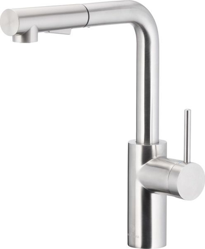 Rubinet kuzhine KFA Duero Basic 6623-110-22, grykë tërheqëse, inox
