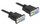 Kabllo null modem Delock 87308, DB-9 F në DB-9 F, 50 cm, e zezë