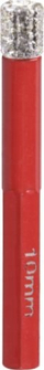 Frezë diamanti Expert 10mm, shank gjashtëkëndor, deri 3200 rpm