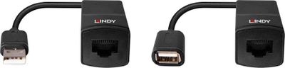 Zgjatues USB Lindy 60m, USB 1.1, Cat.6, i zi