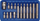 Set kokash shtuese Vorel 66720 Hex H4-H12, 30/75mm, 15 copë