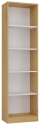 Raft librash BOOKCASE R50, 50 cm, Oak Artisan e bardhë